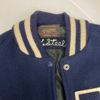 SKOOKUM スクーカム 80's レタード アワードジャケット スタジャン Wワッペン ネイビー size- 瑞穂店