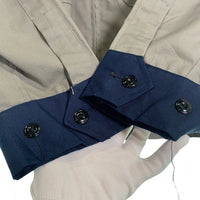 60-70's 2トーン ワークジャケット ジップアップ グレー ネイビー コットン ポリエステル TALON Size 40 福生店