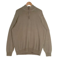 Eddie Bauer エディーバウアー コットン ハーフジップ セーター ベージュ カーキ Size L 福生店