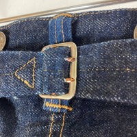 TCB JEANS ティーシービージーンズ 20's シンチバック テーパードデニムパンツ インディゴ サスペンダーボタン Size32 瑞穂店