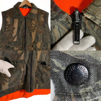 WINCHESTER ウィンチェスター リバーシブルベスト リアルツリー オレンジ 中綿 TREBARK Size XL 福生店