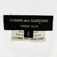 COMMEdesGARCONS HOMME PLUS コムデギャルソンオムプリュス PK-B010 23SS ストライプパッチシャツ ホワイト sizeS ※襟・袖にシミ 瑞穂店