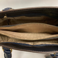 MICHAEL KORS マイケルコース レザー クロコ型押し 2way ハンド・ショルダーバック ネイビー 瑞穂店