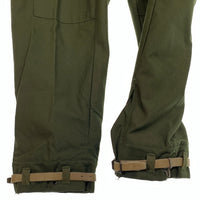 スウェーデン軍 1970 M-59 フィールドパンツ カーゴ 裾ベルト オリーブ Size D100 福生店