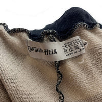 CAPTAINS HELM キャプテンズヘルム 24SS CHECKER SHORT チェッカーフラッグ スウェットショートパンツ ウォッシュ加工 ブラック ホワイト Size L 福生店