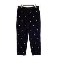 Brooks Brothers ブルックスブラザーズ コーデュロイパンツ サンタクロース刺繡 総柄 ブラック Size 38 福生店