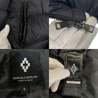 MARCELO BURLON マルセロバーロン ナイロン パディングジャケット 中綿 ブラック Size S 福生店