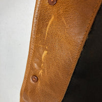 Curphey Leathe カーフィーレザー カウハイド ショールカラー コサックジャケット ベージュ size36 瑞穂店