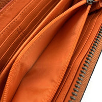 COACH コーチ F52645 ラウンドファスナーレザーウォレット オレンジ 福生店