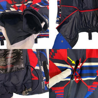 RLX RALPH LAUREN ラルフローレン ネイティブ柄 中綿 ダウンジャケット レッド ブルー ホワイト Size S 福生店