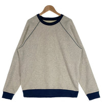 patagonia パタゴニア Reversible Shearling Crew リバーシブルシアリング クルーネックスウェットトレーナー ボア アッシュグレー ネイビー Size XL相当 福生店