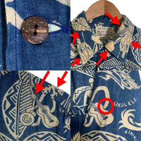 SUN SURF サンサーフ ガーゼコットン アロハシャツ ブルー SS37217 Size M 福生店