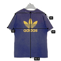 adidas アディダス USA製 万国旗タグ 前後トレフォイル Tシャツ ネイビー sizeL 瑞穂店