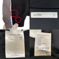Spfloe ナイロンストレッチ トラックスーツ ジャケット パンツ ブラック セットアップ グレー Size S/M 福生店