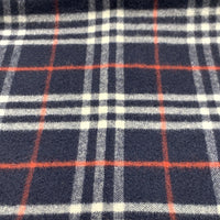 Burberrys バーバリー PURE CASHMERE ノバチェック ウールマフラー ネイビー 福生店