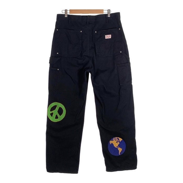 XLARGE エクストララージ DAISY DOUBLE KNEE WORK PANTS デイジーダブルニーワークパンツ ブラック  101231031008 Size 34 福生店