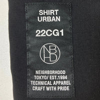 NEIGHBORHOOD ネイバーフッド 221TSNH-SHM03 22SS ロゴ刺繍 オープンカラーシャツ ブラック sizeS 瑞穂店