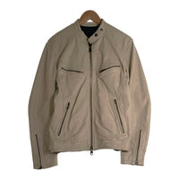 JACKROSE ジャックローズ 羊革 シープスキン レザー シングル ライダースジャケット ホワイト 5 220706J Size 5 福生店
