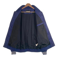 Schott ショット 22SS NYLON VARSITY JACKET ナイロン バーシティジャケット スタジャン ロイヤルブルー 3122055 スナップボタン Size 2XL 福生店