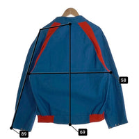 RENFORT+ 企業物 コットン ジップアップ フレンチ ワーク ジャケット ブルー フランス製 Size 50 福生店