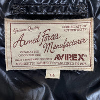 AVIREX アヴィレックス 6122074 中綿ジャケット ブラック size5L 瑞穂店