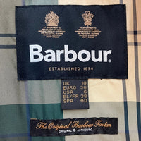Barbour バブアー 232LQU1671 リ エンジニアード" Marsett キルティング コート ベロア切替 グリーン size10 (L相当) 瑞穂店