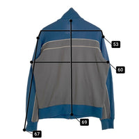 80's NIKE ナイキ トラックジャケット ジャージ素材 ブルー グレー 紺タグ Size XL 福生店