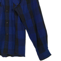 B&Y UNITED ARROWS ユナイテッドアローズ ブロックチェック ウエスタンシャツ ブルー 1226-173-0045 厚手 Size M 福生店