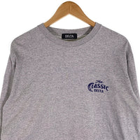DELTA デルタ プリント ロングスリーブTシャツ グレー Size L 福生店