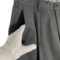 Schott ショット TC DOUBLE PLEATED WIDE PANTS チノツイル 2タック ワイドパンツ グレー 782-3910010 Size L 福生店