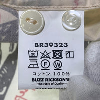 BUZZ RICKSONS バズリクソンズ 第12空軍 プリント オープンカラーシャツ 半袖 オフホワイト BR39323 Size L 福生店