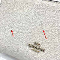 COACH コーチ Peanutus ピーナッツ ミディアム ジッピーウォレット ホワイト C4604 福生店
