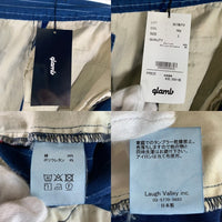 glamb グラム Clump wide denim ウォバッシュ ストライプ パッチワーク ジョガーパンツ 裾リブ インディゴ GB17SM/P10 Size 3 福生店
