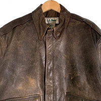 L.L Bean エルエルビーン A-2 レザージャケット ブラウン 72824-71341 Size 42 福生店