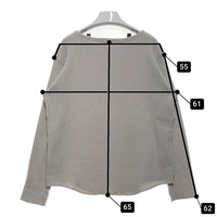 RADIALL ラディアル ビッグワッフル ボートネックロングスリーブTシャツ グレー Size M 瑞穂店