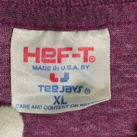90's SPIRIT BROTHERS インディアン プリントTシャツ パープル USA製 Hef-T Size XL 福生店