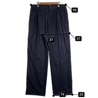 WIND AND SEA ウィンダンシー Cozy Slacks 2タックスラックス パンツ ネイビー ポリエステル WDS-O-COZ-25-Q2-PT-03 Size L 福生店