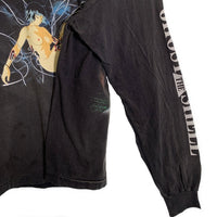 SAINT Mxxxxxx セントマイケル 攻殻機動隊 GHOST IN THE SHELL ヴィンテージ加工 プリント ロングスリーブTシャツ ブラック SM-YS1-0000-C34 Size XL 福生店