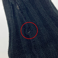 60's~ BRISTOL PRODUCTS アクリルニット レタードカーディガン ブラック Size 38 瑞穂店