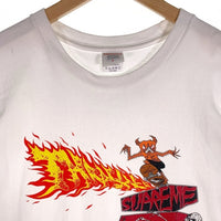 SUPREME シュプリーム 24AW Thrasher スラッシャー Back Tail Tee バックテール プリントTシャツ ホワイト Size L 福生店
