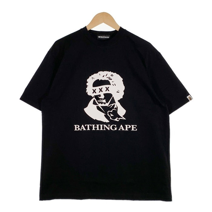 GOD SELECTION XXX ゴッドセレクショントリプルエックス 24SS A BATHING APE アベイシングエイプ プリントTシャツ  ブラック GX-A24-BAST-05 Size XL 福生店