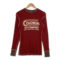 FREEWHEELERS フリーホイラーズ パワーウェア COLONIAL 2トーン サーマルカットソー ボルドー Size M 相当 福生店