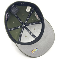 New Era ニューエラ 59FIFTY MLB ロサンゼルス・ドジャース OUR NATION FINEST ベースボールキャップ オリーブ 星条旗 Size 7 3/4 (61.5cm) 福生店