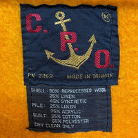 C.P.O. 70's 台湾製 リネン混 ウール チェックCPOシャツ ブラウン size- 瑞穂店