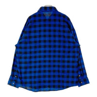 glamb グラム バッファローチェック フランネルシャツ ブルー ブラック GB17SM/SH07 Size 3 瑞穂店