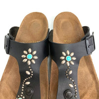 BIRKENSTOCK ビルケンシュトック HTC エイチティーシー RAMSES ラムゼス スタッズ ターコイズ サンダル ブラック size26.5cm 瑞穂店