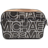 MICHAEL KORS マイケルコース PVCレザーロゴプリント ショルダーバッグ ブラウン 37H1LCOC5R 福生店