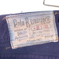 Polo by Ralph Lauren ポロラルフローレン ストレートデニムパンツ ボタンフライ ディープパープル Size 36×32 福生店