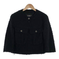 CHANEL シャネル ジップアップ ウールジャケット ブラック P46659V28631 Size 36 福生店