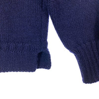 Guernsey Wollens ガンジーウーレンズ ガンジーセーター イギリス製 ウール ネイビー size38 瑞穂店